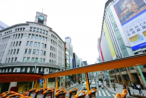Tokio: 60min de tour panorámico en autobús descapotable con audioguía