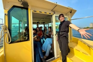 Tokyo: Panorama-solnedgangscruise med lokal guide og drink