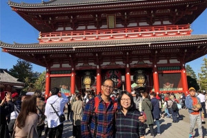 Tokyo : visite privée à pied et expérience en pousse-pousse