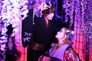 Tokio: Estudio fotográfico privado de cambio de imagen en kimono de lujo