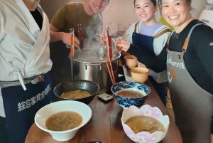 Tokio: Ramen- & Teigtaschen-Kochkurs mit Chefkoch, auch für Veganer