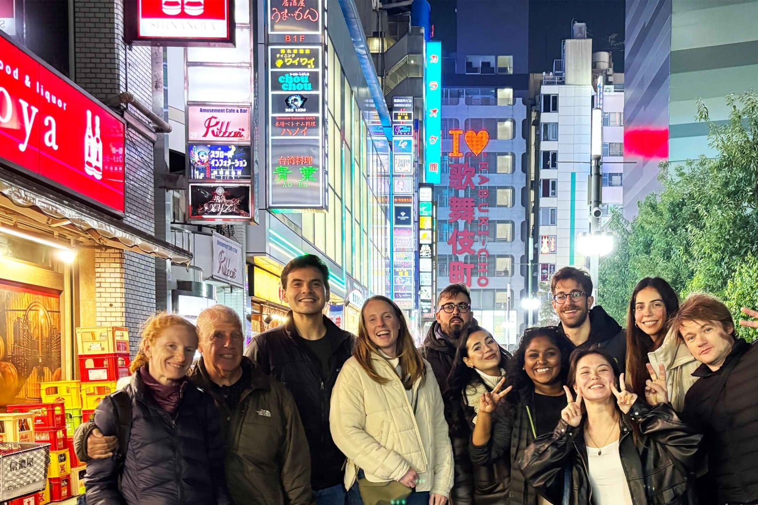 Tokyo: Shinjuku barrunda och karaoke på kvällen