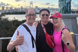 Tokyo Bay-området: Guidet tur på elcykel på 3 timer med udsigt ved solnedgang