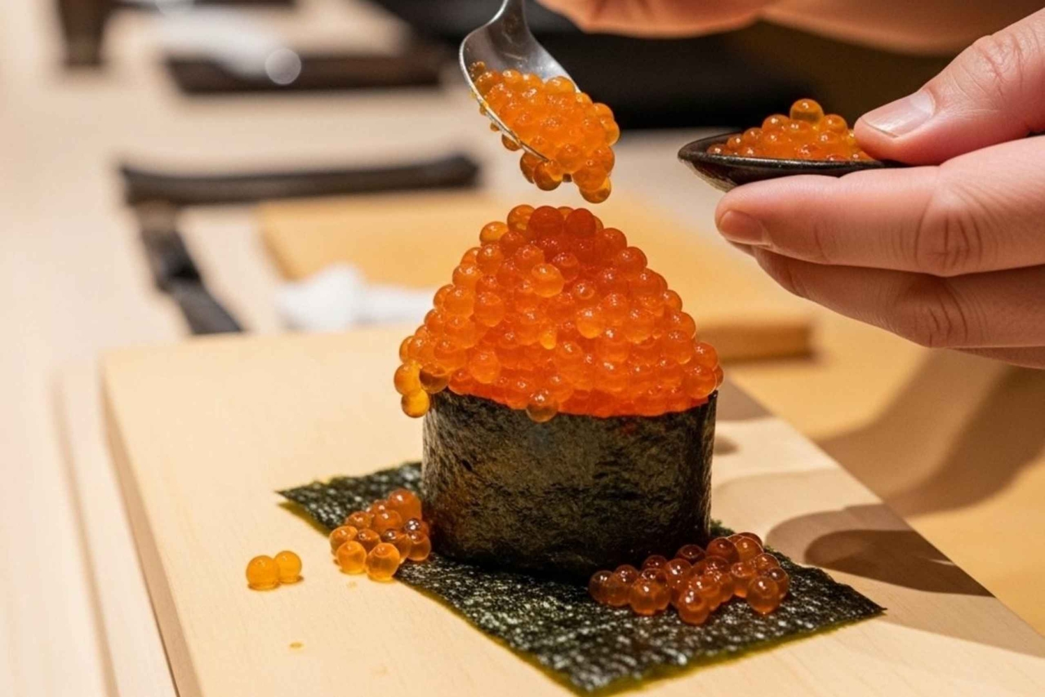 Warsztaty sushi w Tokio: ceremonia sake i matcha