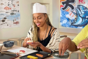 Tokyo : cours de préparation de sushis avec un chef professionnel et visite du marché aux poissons de Tsukiji