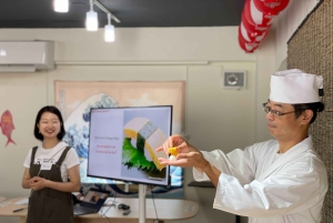 Tokyo : cours de préparation de sushis avec un chef professionnel et visite du marché aux poissons de Tsukiji