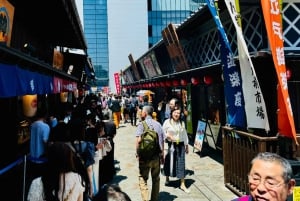 Tokyo: Toyosu tonfiskauktion + skaldjursfrukost/promenad i Tsukiji