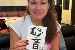 Tokyo: Scrivi il tuo nome in kanji! Con timbro