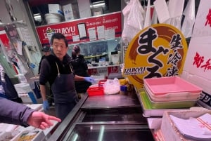 Real Toyosu Fish Market +Make Sushi +Macha Tea Experience
