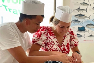 Tokyo: Tsukiji Fish Market Sushi Making Class with Pro Chef