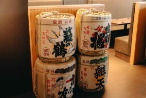Onbeperkt sake proeven met sushi omakase-proeverij in Tokio