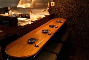 Onbeperkt sake proeven met sushi omakase-proeverij in Tokio