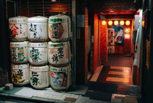 Onbeperkt sake proeven met sushi omakase-proeverij in Tokio
