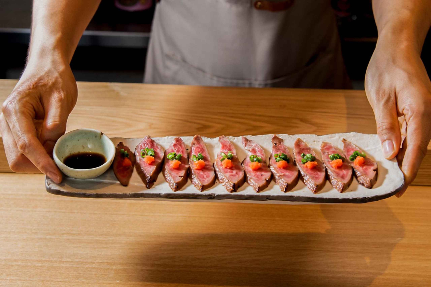 新宿で和牛と日本酒の8コース・テイスティング・ディナー