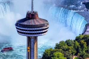 Fra Niagara Falls, USA: Kanadisk sidetur med båttur