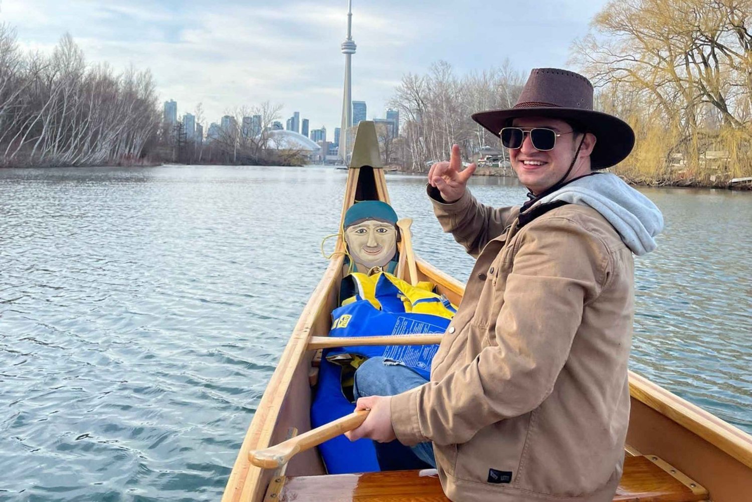 Ochtend peddelen op de eilanden van Toronto