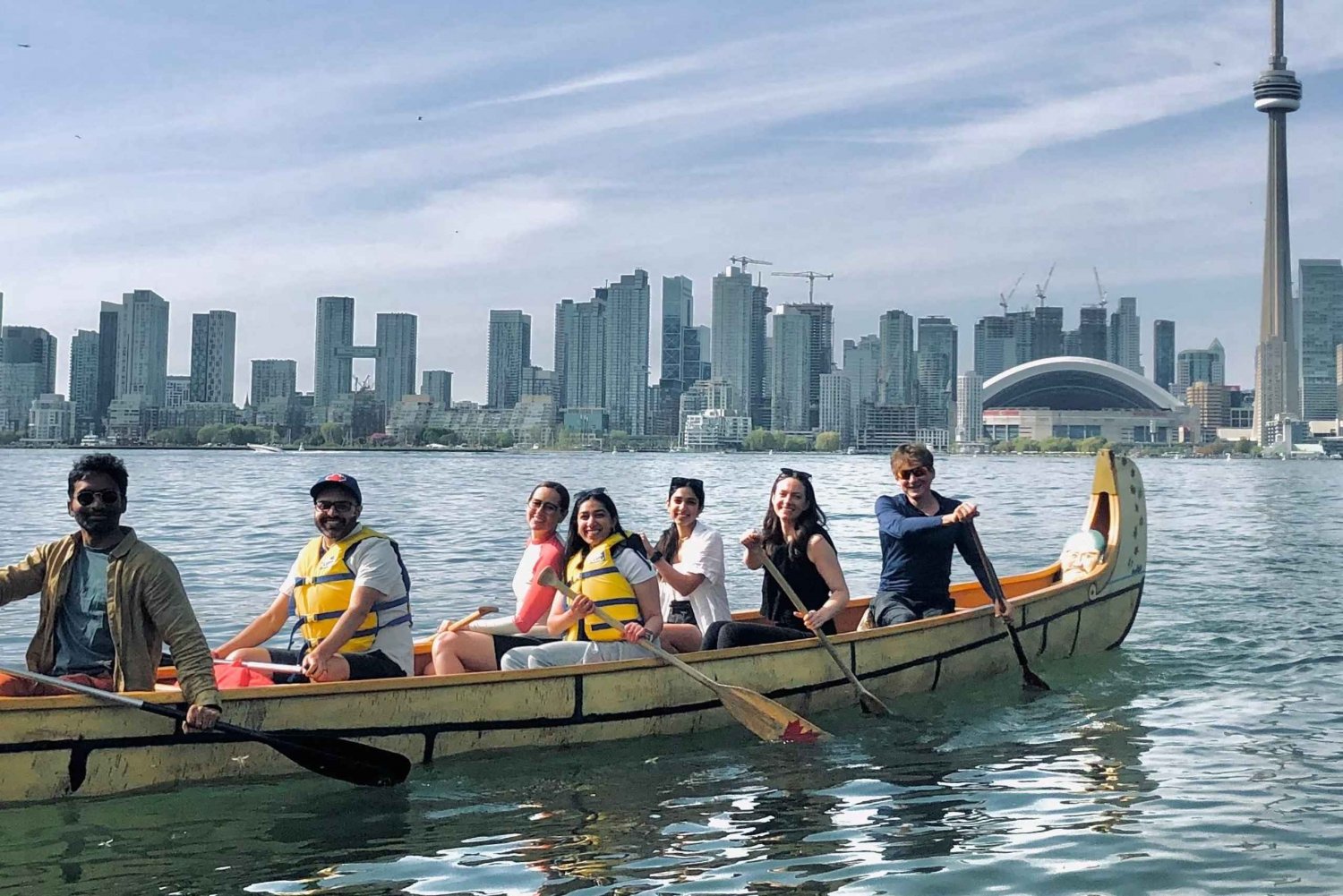 Ochtend peddelen op de eilanden van Toronto