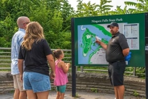 Niagara Falls: USA- og Canada-tur med bådtur + frokost