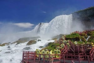 Niagara Falls: USA- og Canada-tur med bådtur + frokost