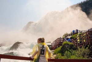 Cataratas del Niágara: Recorrido por EE.UU. y Canadá con tour en barco + almuerzo