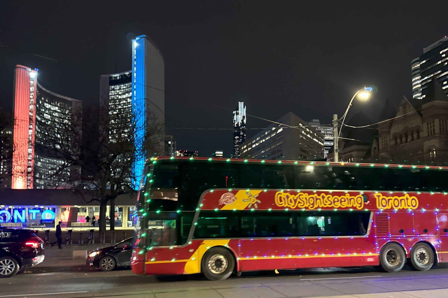 Toronto: Geführte Stadtführung Festive Lights Bus Tour