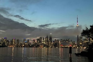 Walk on Toronto Islands with Photos and View of City Lights