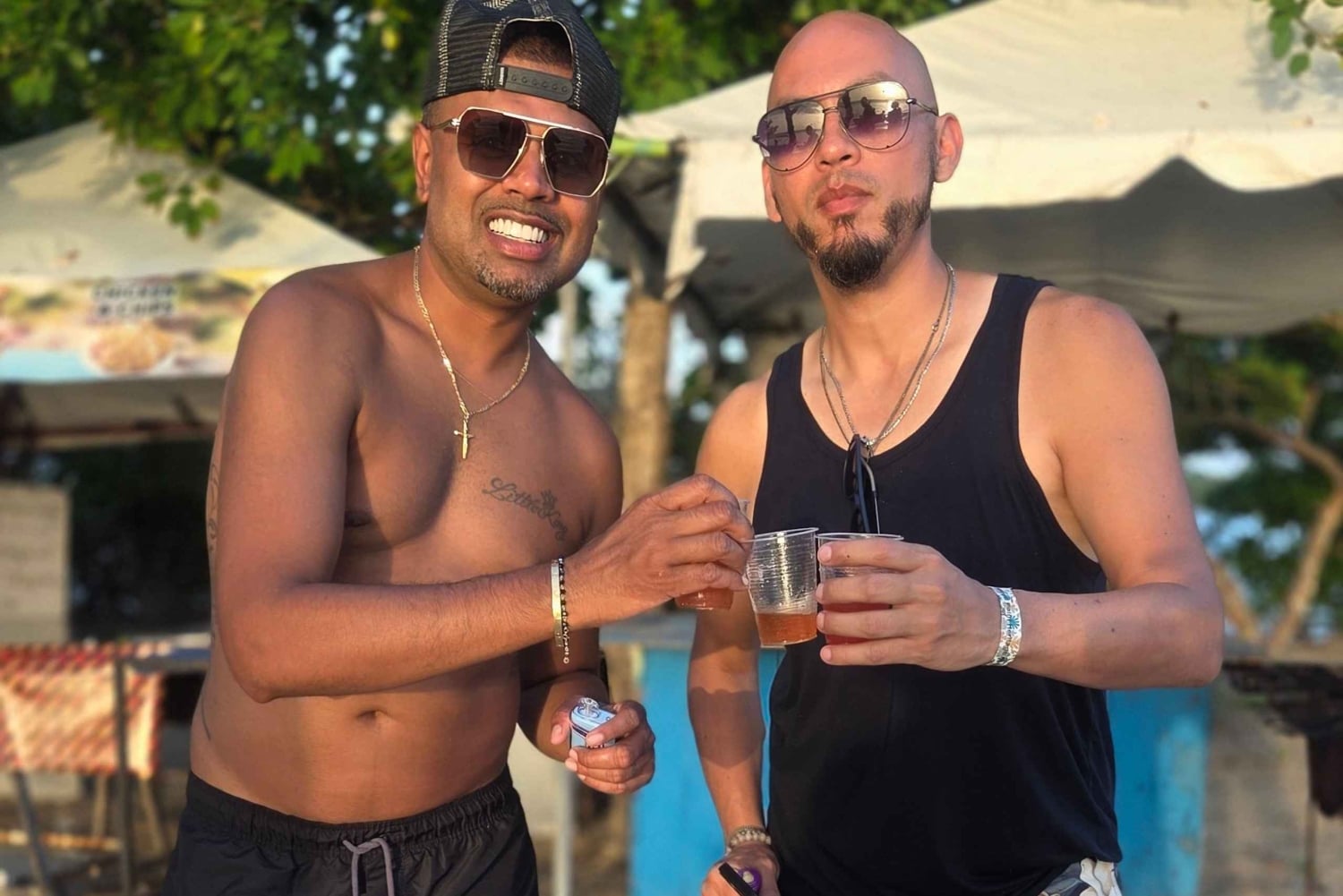 Buccoo Reef Beach-grilling