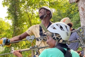 Trinidad: Zipline Adventure with Beach Swim and Transfers