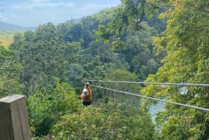Trinidad: Zipline Adventure with Beach Swim and Transfers