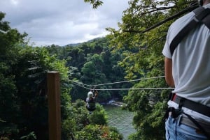 Trinidad: Zipline Adventure with Beach Swim and Transfers