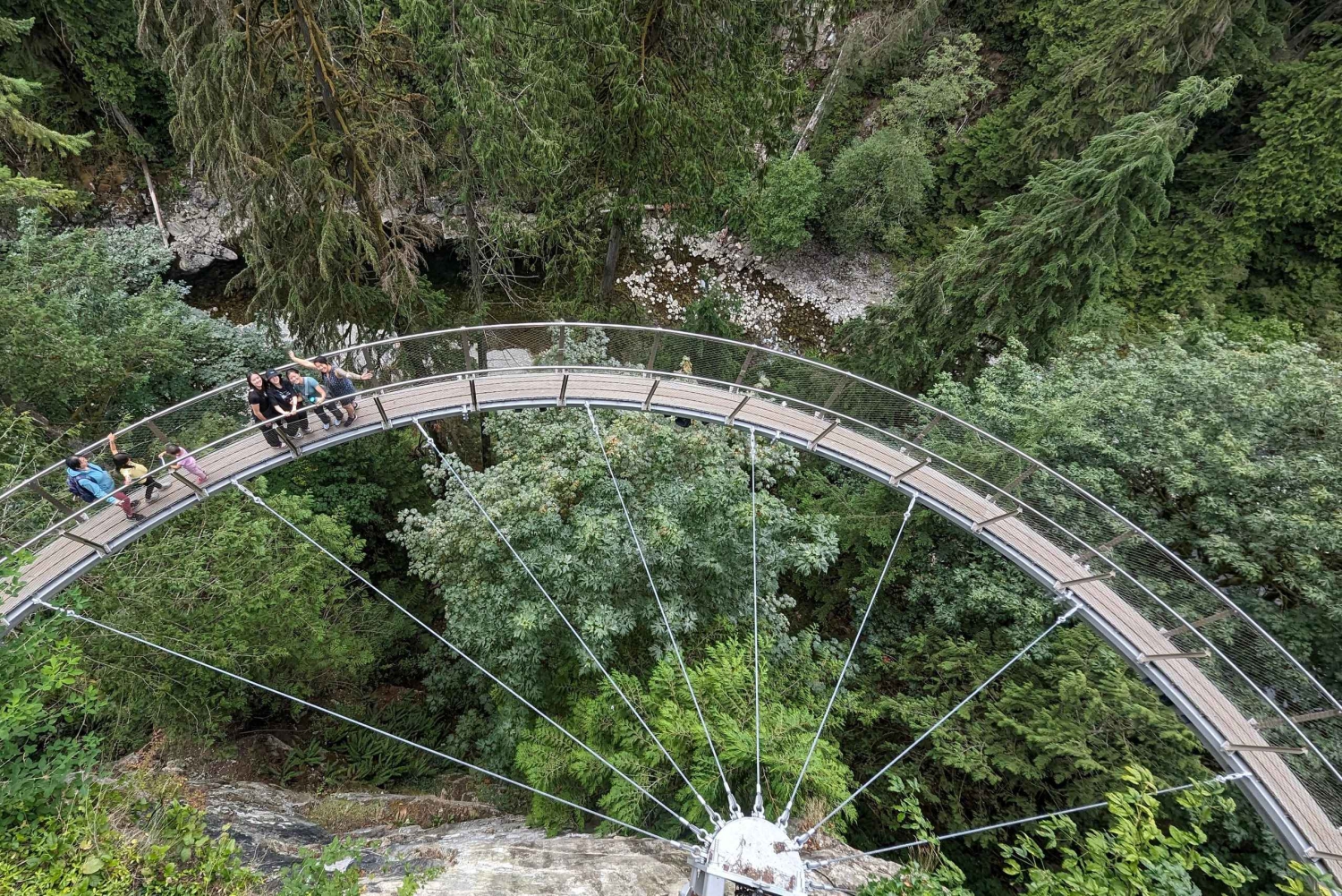 Excursão Capilano Br + Granville Isl + Capilano Hatchery + Lynn Canyon