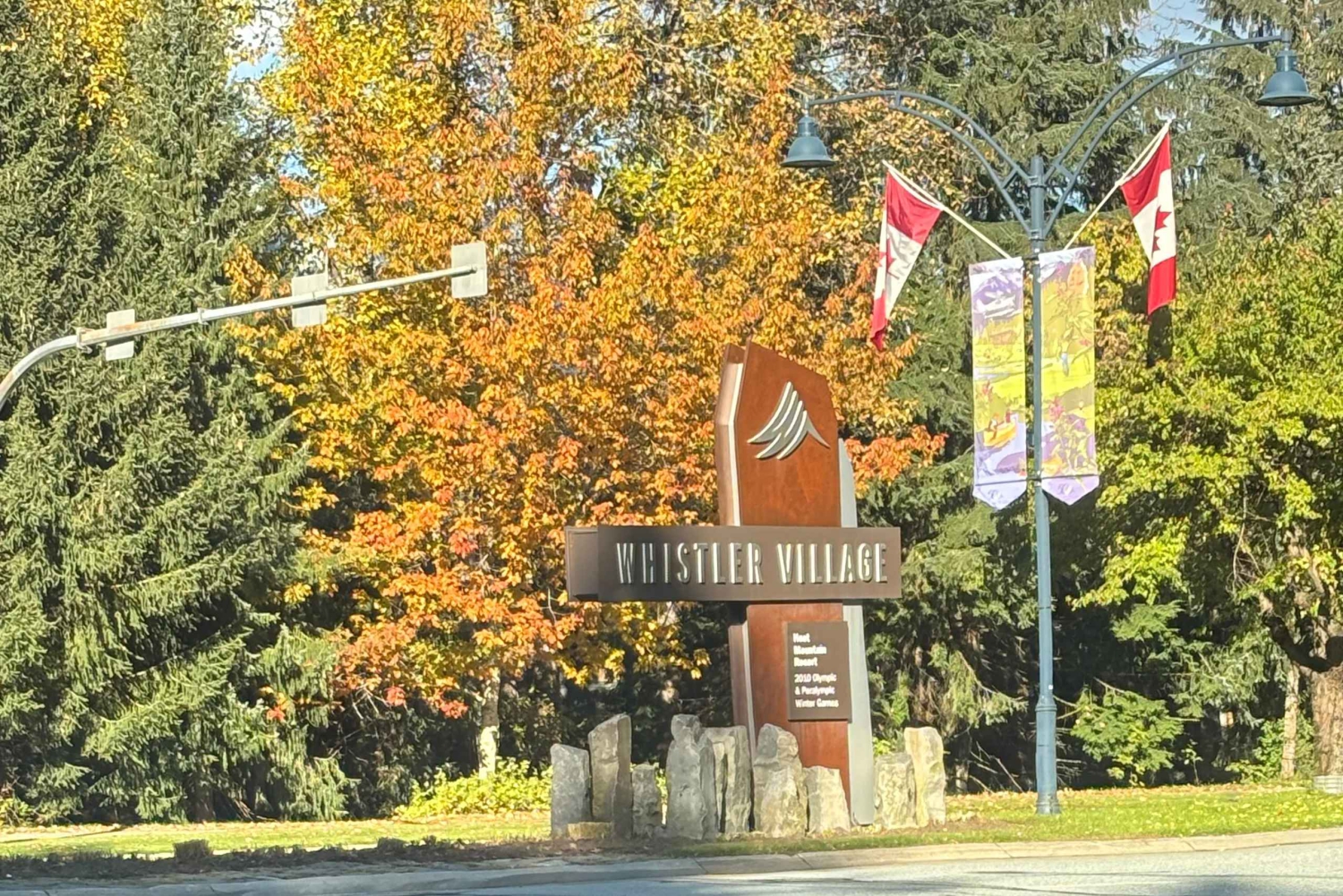 Privat omvisning på en hel dag i Whistler og Shannon Falls.