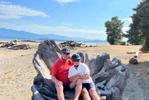 Passeio particular de bicicleta/e-Bike ao pôr do sol em Vancouver