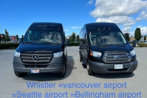 Seattle DT to Vancouver DT private Sprinter van shuttle