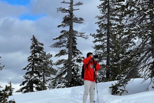 Snowshoeing på toppen av havet til himmelen gondol