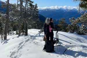 Snowshoeing på toppen av havet til himmelen gondol