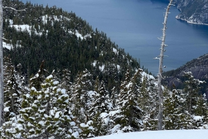 Snowshoeing på toppen av havet til himmelen gondol