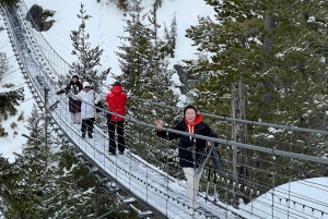 Snowshoeing på toppen av havet til himmelen gondol