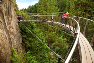 Vancouver: most Capilano i główne atrakcje Granville Island