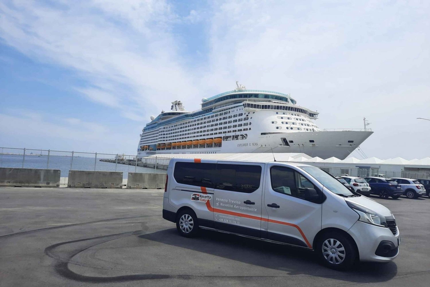 Chioggian satama : Yhdensuuntainen kuljetus Venetsian kaupunkiin + vesitaksi