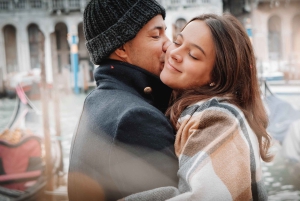 Photoshoot de Noël à Venise (avec accessoires de Noël)