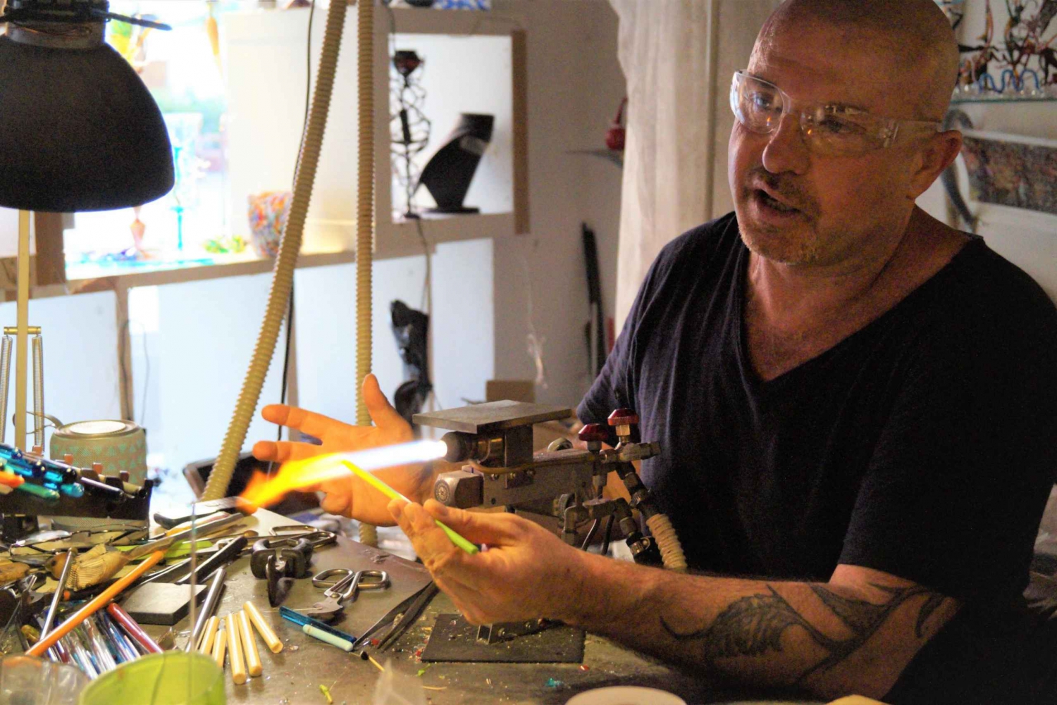 Create Your Glass Artwork: Private Lesson With Local Artisan
