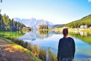 Wycieczka 1-dniowa w Dolomity: Jezioro Santa Croce do Cortina Adventure