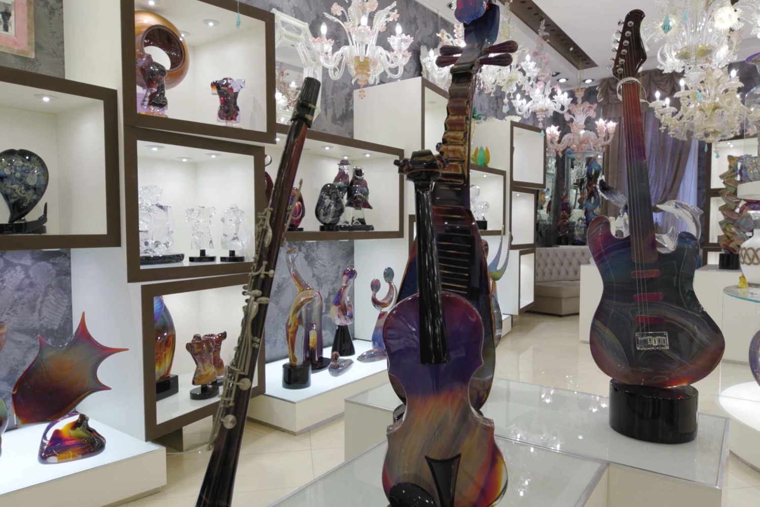 Depuis Venise : visite d'une verrerie de Murano avec bateau, démonstration et cadeau