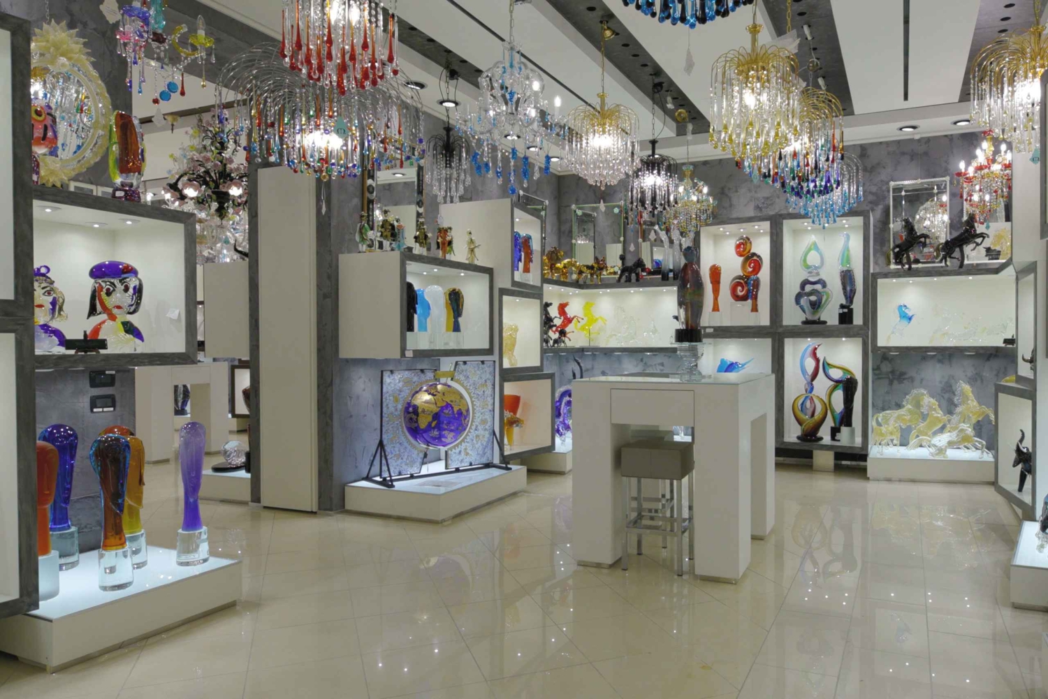 Depuis Venise : visite d'une verrerie de Murano avec bateau, démonstration et cadeau