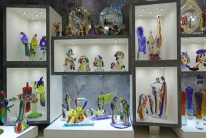 Depuis Venise : visite d'une verrerie de Murano avec bateau, démonstration et cadeau