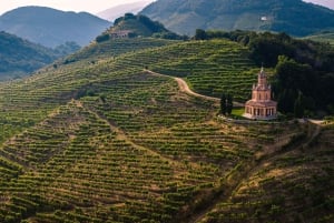 Vanuit Venetië: Tour door de Prosecco heuvels met wijn en eten