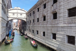 Giro in gondola e tour a piedi di Venezia