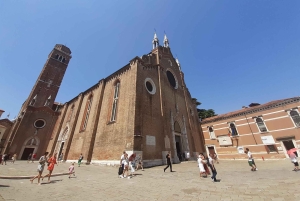 Giro in gondola e tour a piedi di Venezia