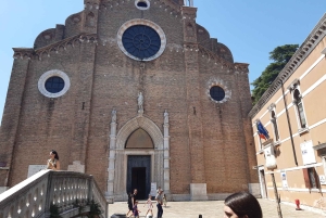Giro in gondola e tour a piedi di Venezia